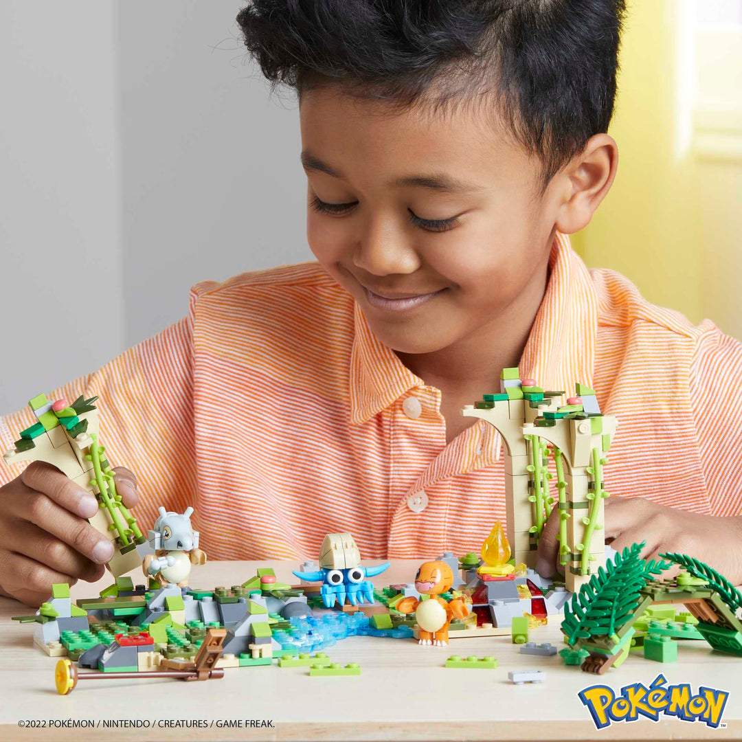 Pokemon: Mattel - Mega Adventure Builder - Spedizione Nella Giungla;