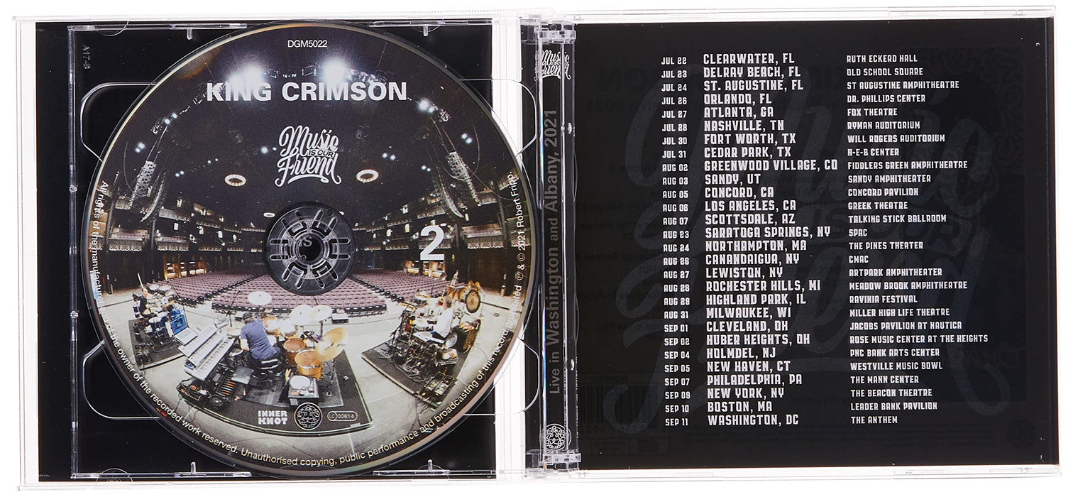 King Crimson - Music Is Our Friend (Live In Washington & Albany 2021) (2 Cd);