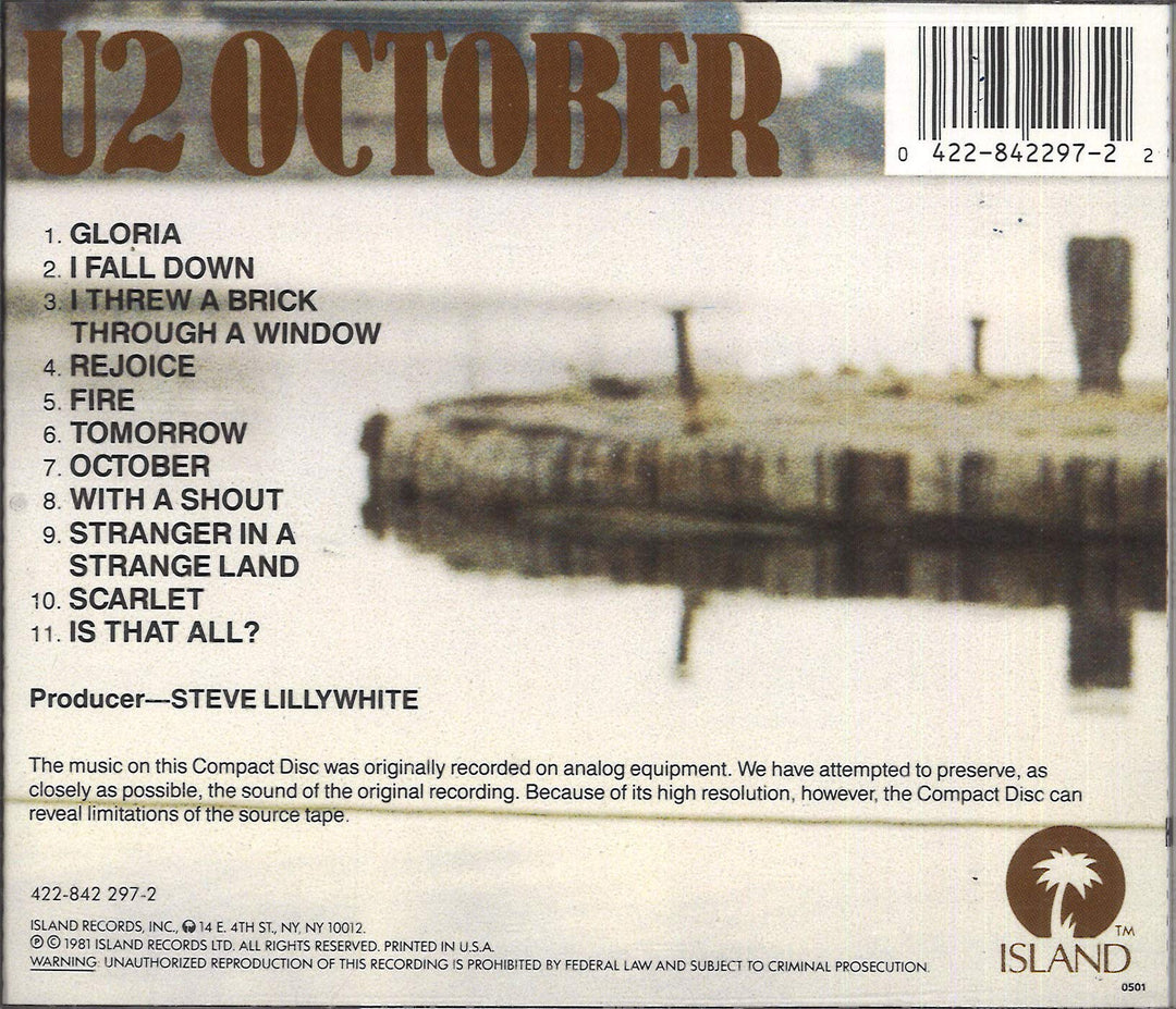 U2 - October;