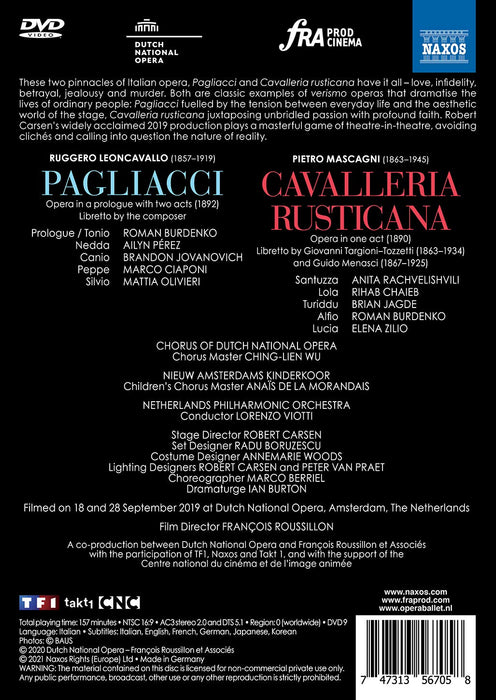Ruggero Leoncavallo / Pietro Mascagni - Pagliacci / Cavalleria Rusticana;