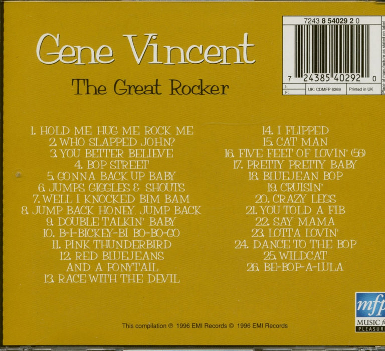 Gene Vincent - The Great Rocker;
