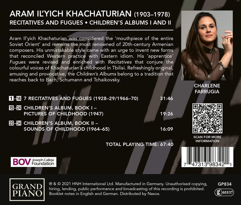 Aram Khachaturian - Recitatives and Fugues, Children's Albums I and II;