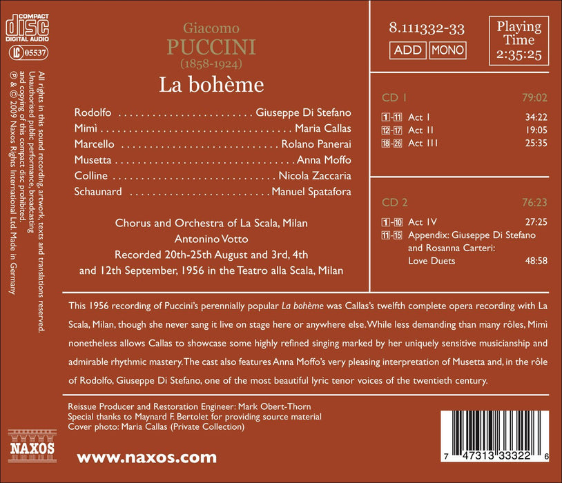 Giacomo Puccini - La Boheme (2 Cd);