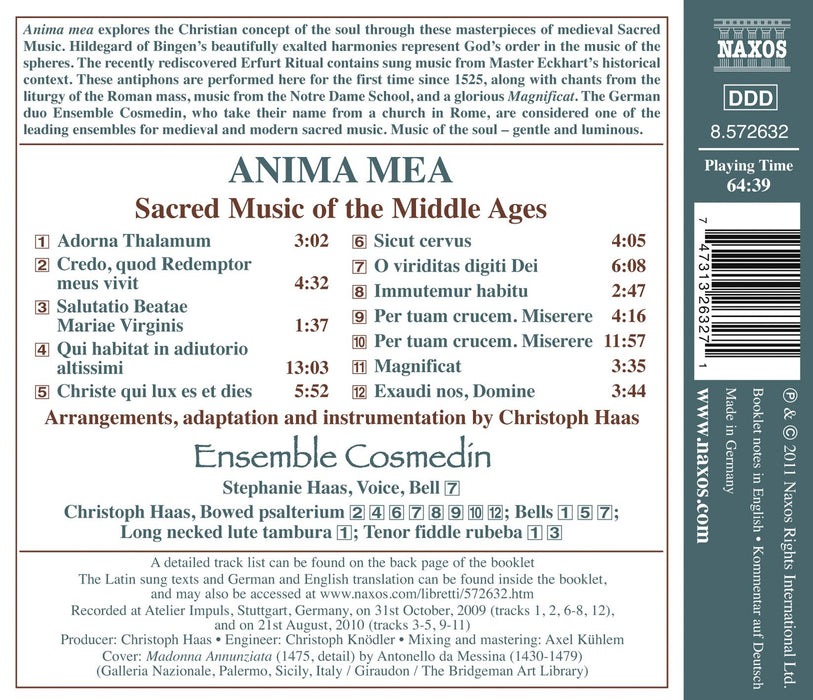 Anima Mea: Sacred Music Of The Middle Age;