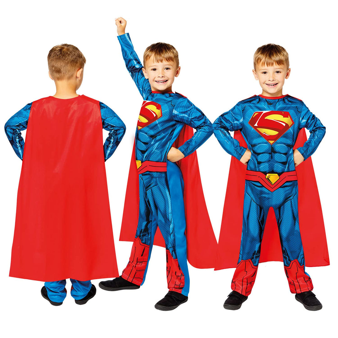 Dc Comics: Amscan - Child Costume Sustainable Superman 3-4 Yrs;