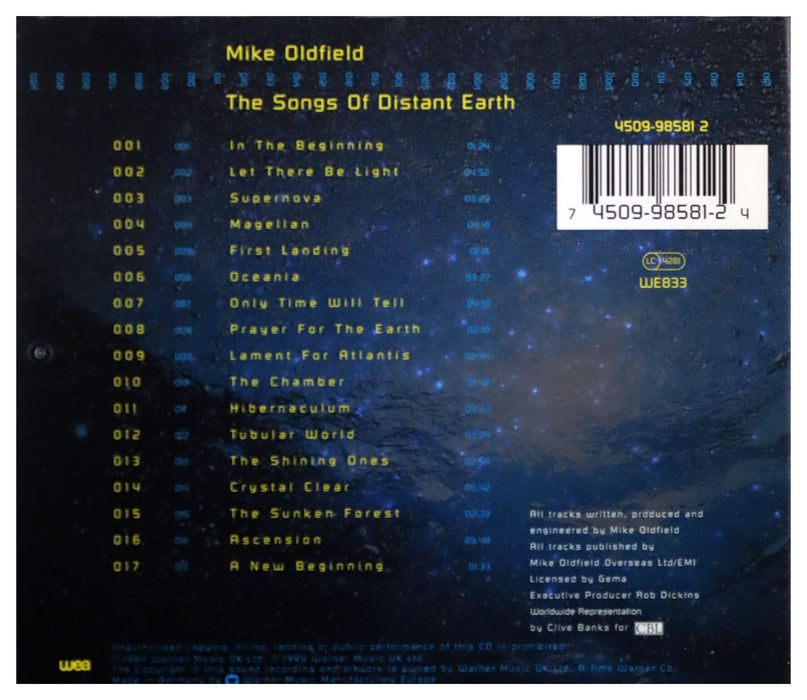 Mike Oldfield - The Songs Of Distant Earth;