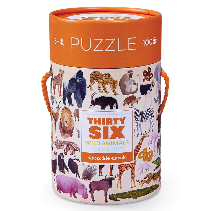 Crocodile Creek: 100-Delige Puzzel - Wilde Dieren (Wild Animals);