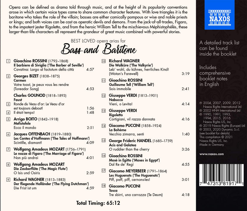 Booming Bass And Baritone;