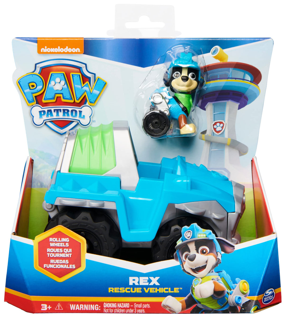 Paw Patrol: Spin Master - Veicolo Base Rex;