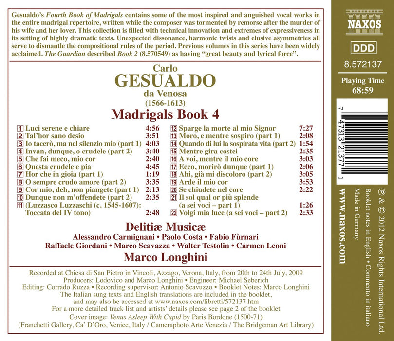 Carlo Gesualdo - Madrigals Book 4;