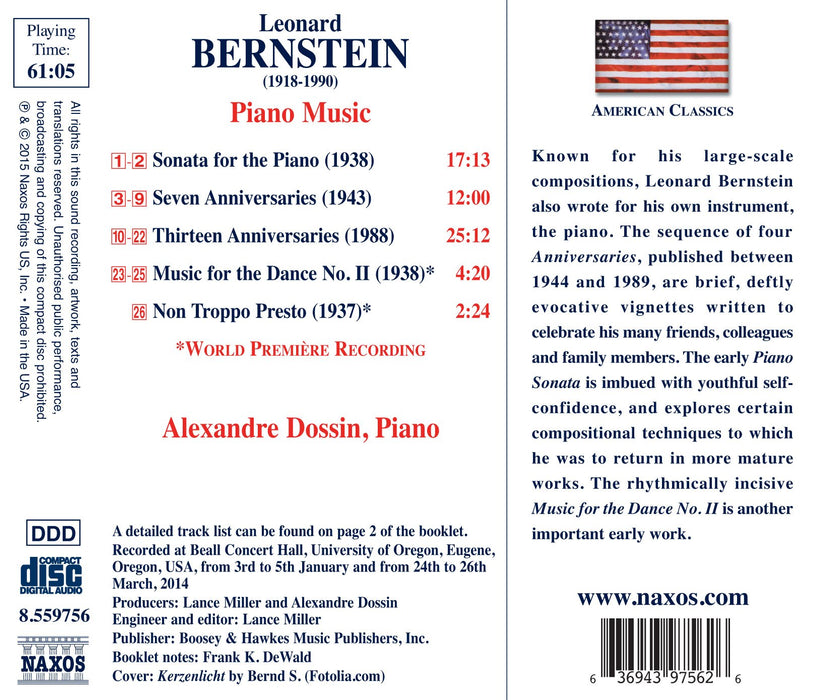Leonard Bernstein - Thirteen Anniversaries;