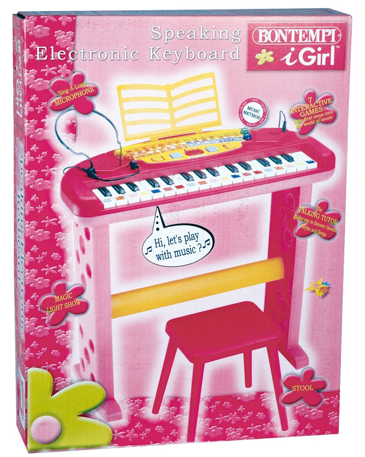 Bontempi: Electronic Speaking Organ With 32 Keys And Stool - Dutch Version;