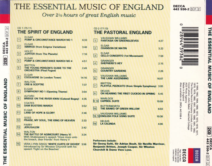 Essential Music Of England (The) (2 Cd);