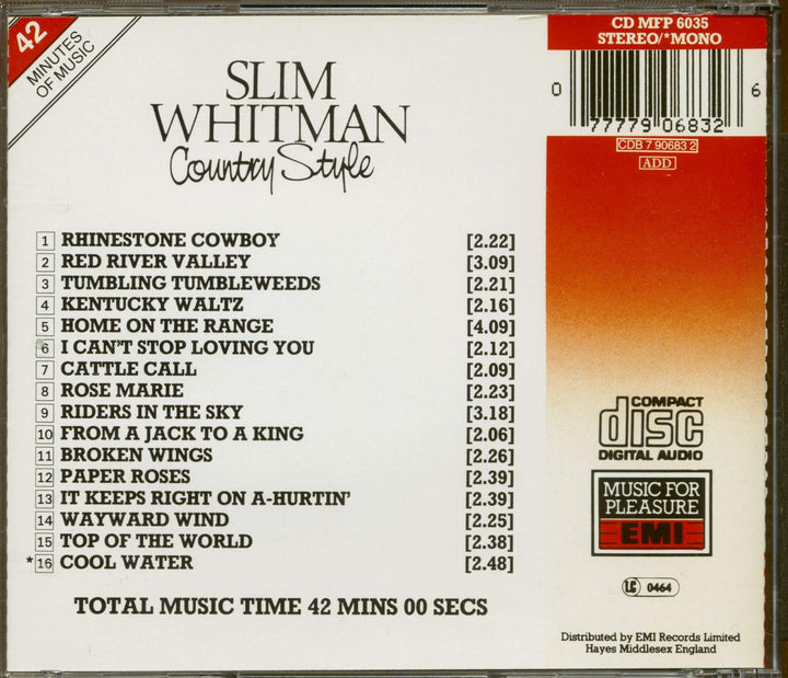 Slim Whitman - Country Style;