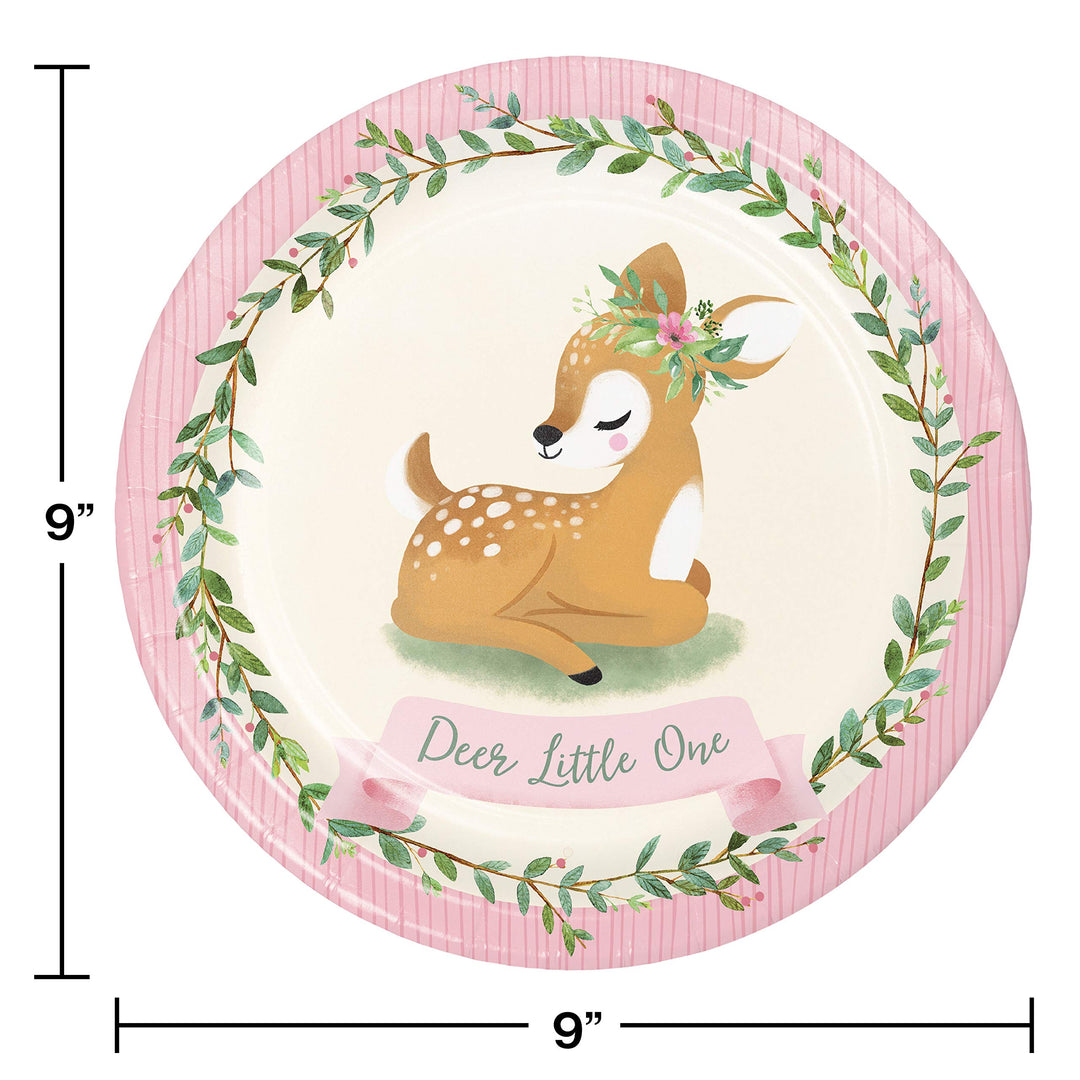 Creative Converting: Plt9 Ss 12/8Ct Deer Little One;