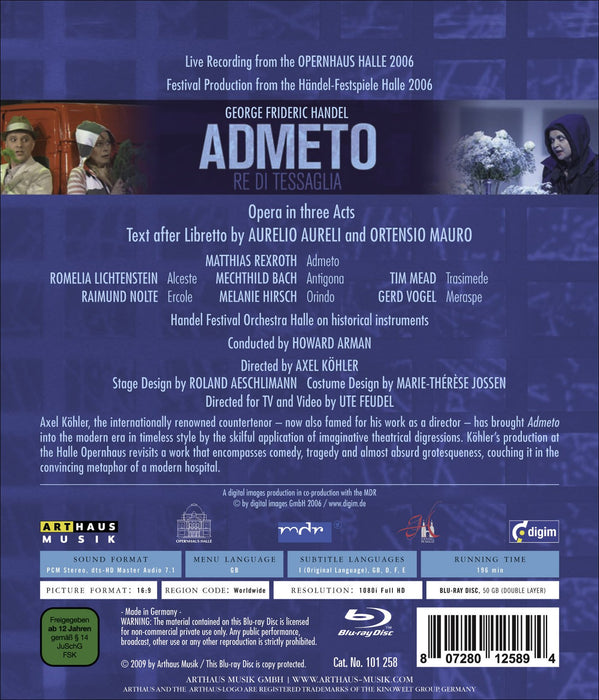 Georg Friedrich Handel - Admeto;