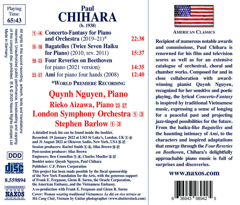 Paul Chihara - Concerto-Fantasy For Piano And Orchestra;