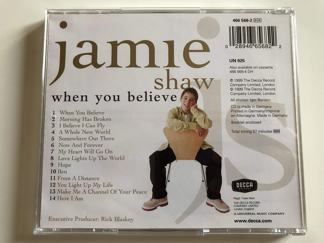 Jamie Shaw - When You Believe;