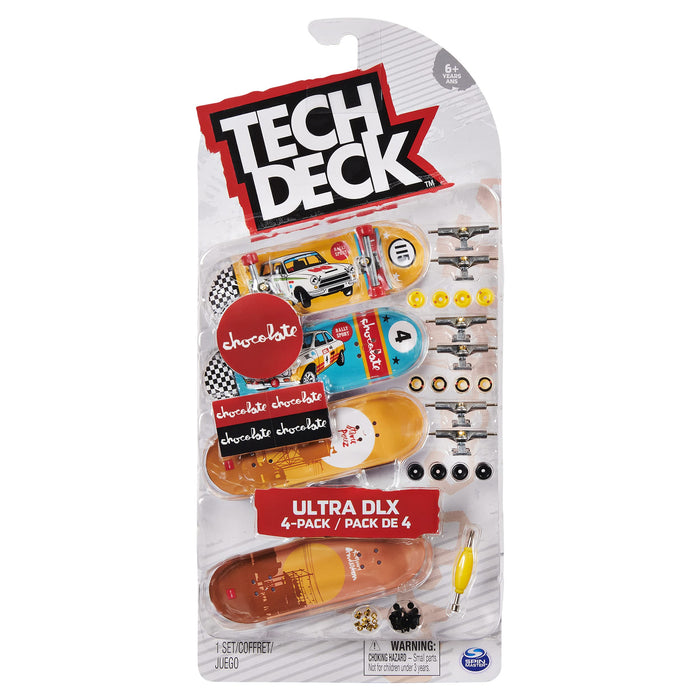 Spin Master: Tech Deck - Deluxe Pack of 4 Skates;