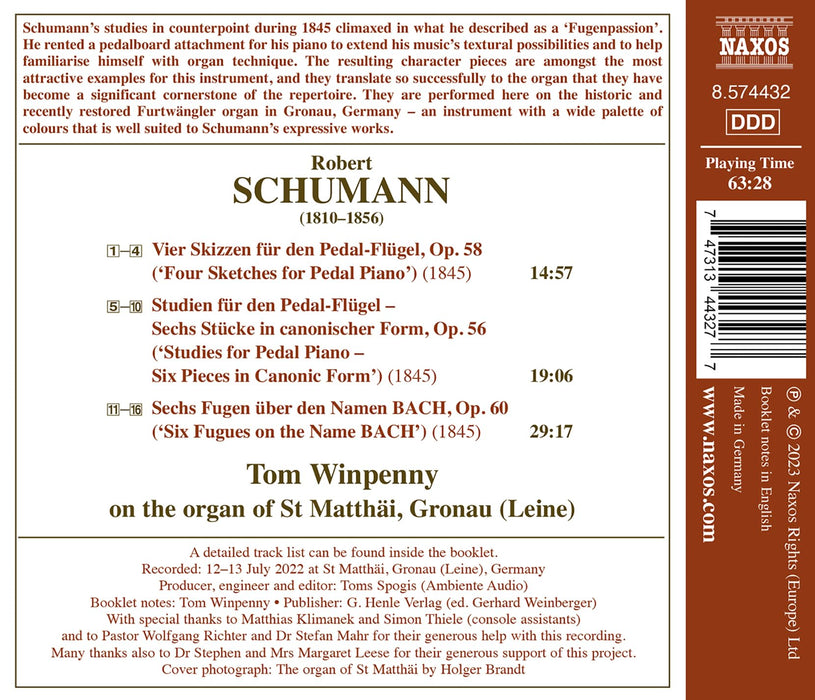 Robert Schumann - Complete Organ Works;