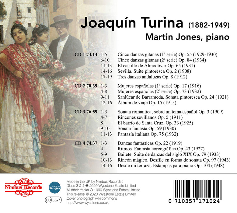 Joaquin Turina - Martin Jones Plays Piano Works (4 Cd);
