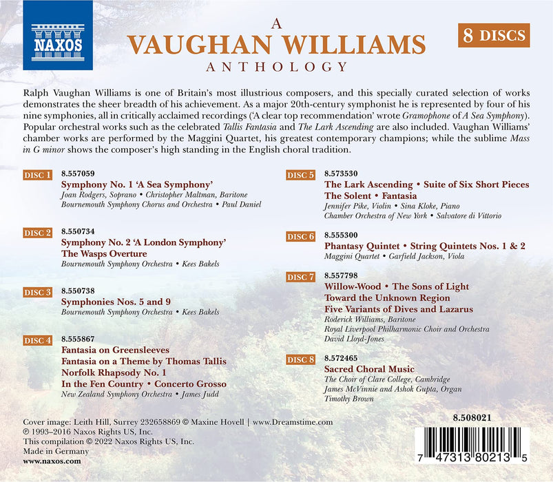 Ralph Vaughan Williams - Anthology (8 Cd);