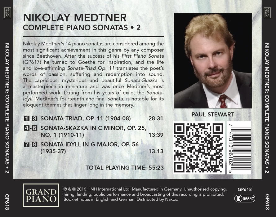 Nikolai Medtner - Complete Piano Sonatas Vol.2;