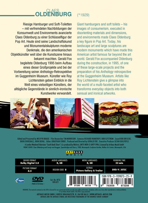 Claes Oldenburg: Art Documentary [Edizione: Regno Unito];