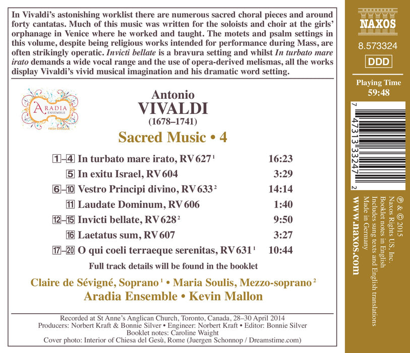 Antonio Vivaldi - Sacred Music Vol.4 - In Turbato Mare Irato, Vestro Principi Divino;