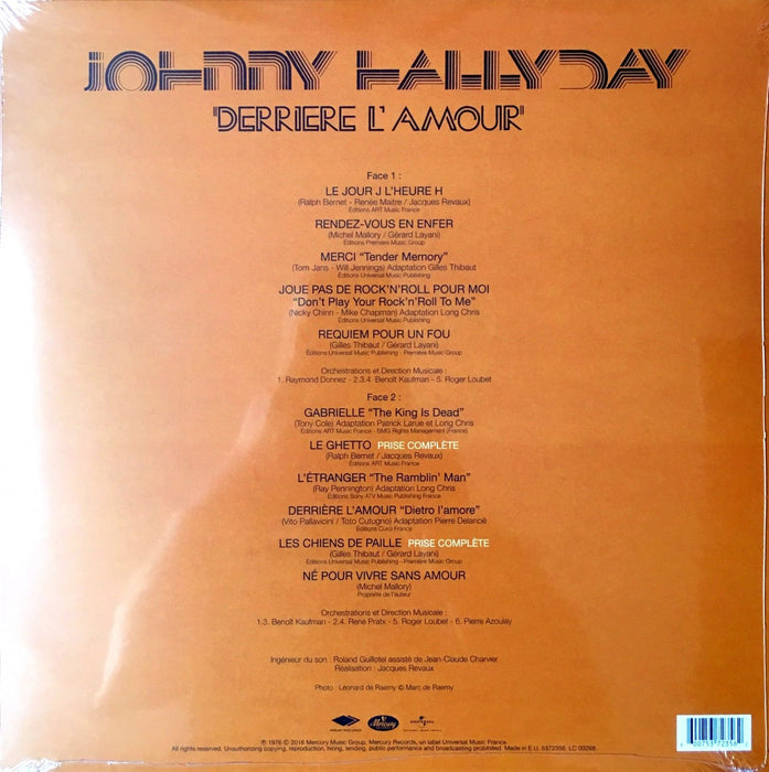 Johnny Hallyday - Derriere L'Amour (40me Anniversaire);