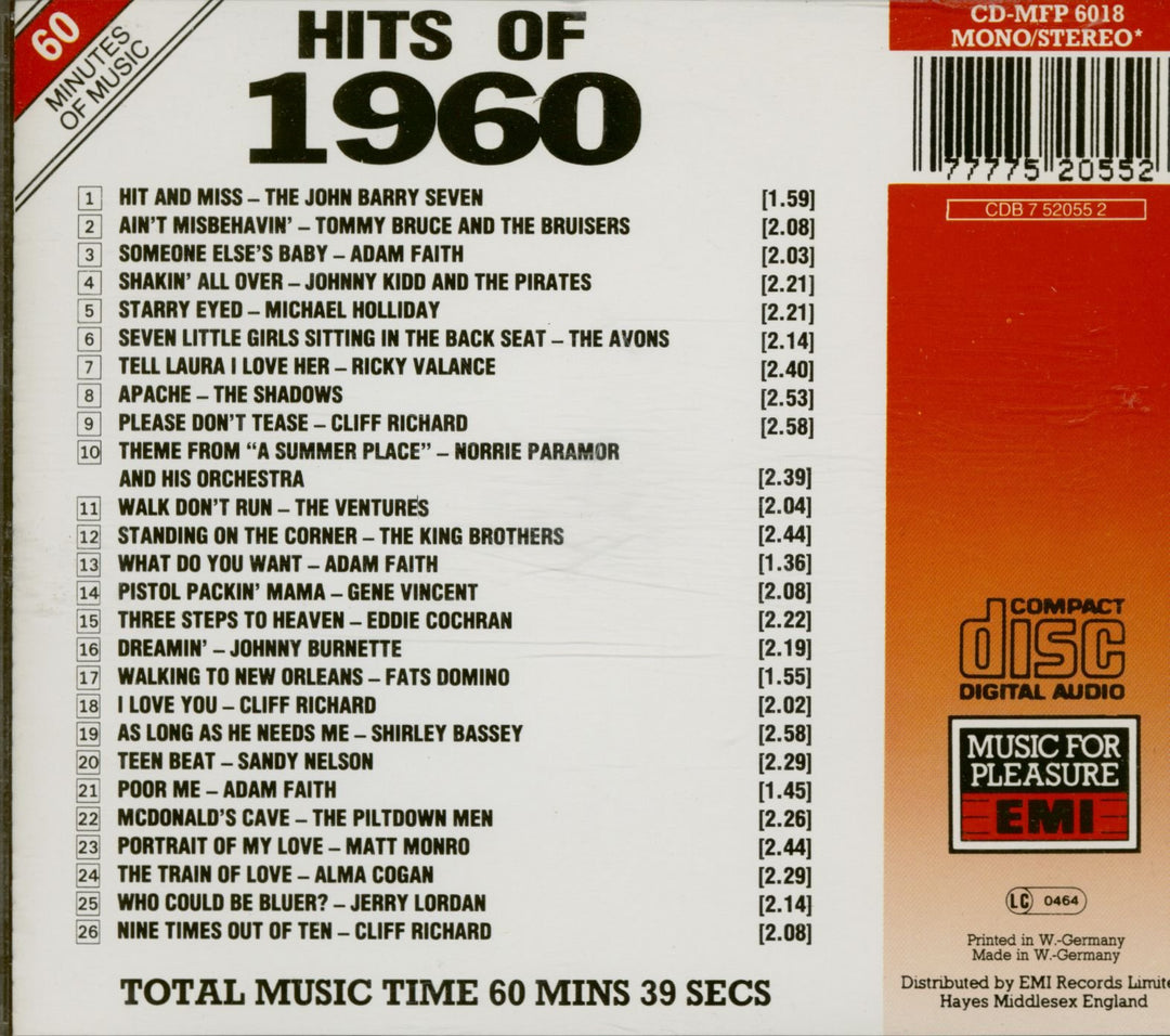 Hits Of 1960 / Various;