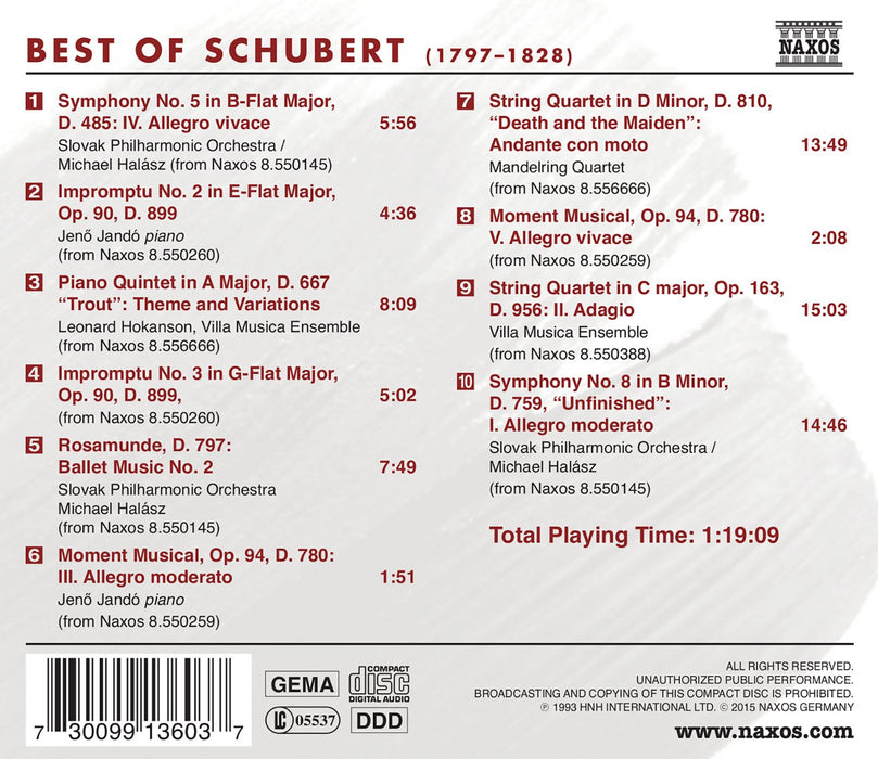 Franz Schubert - Best Of;