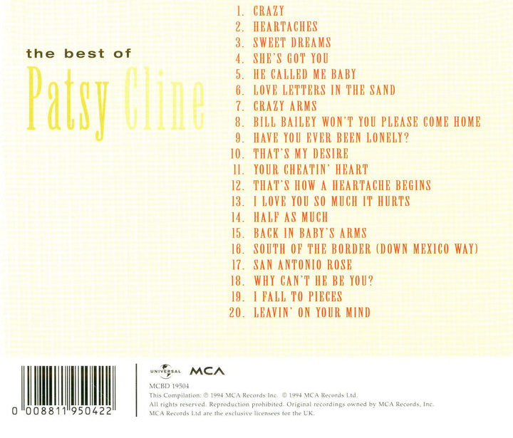 Patsy Cline - The Best Of;