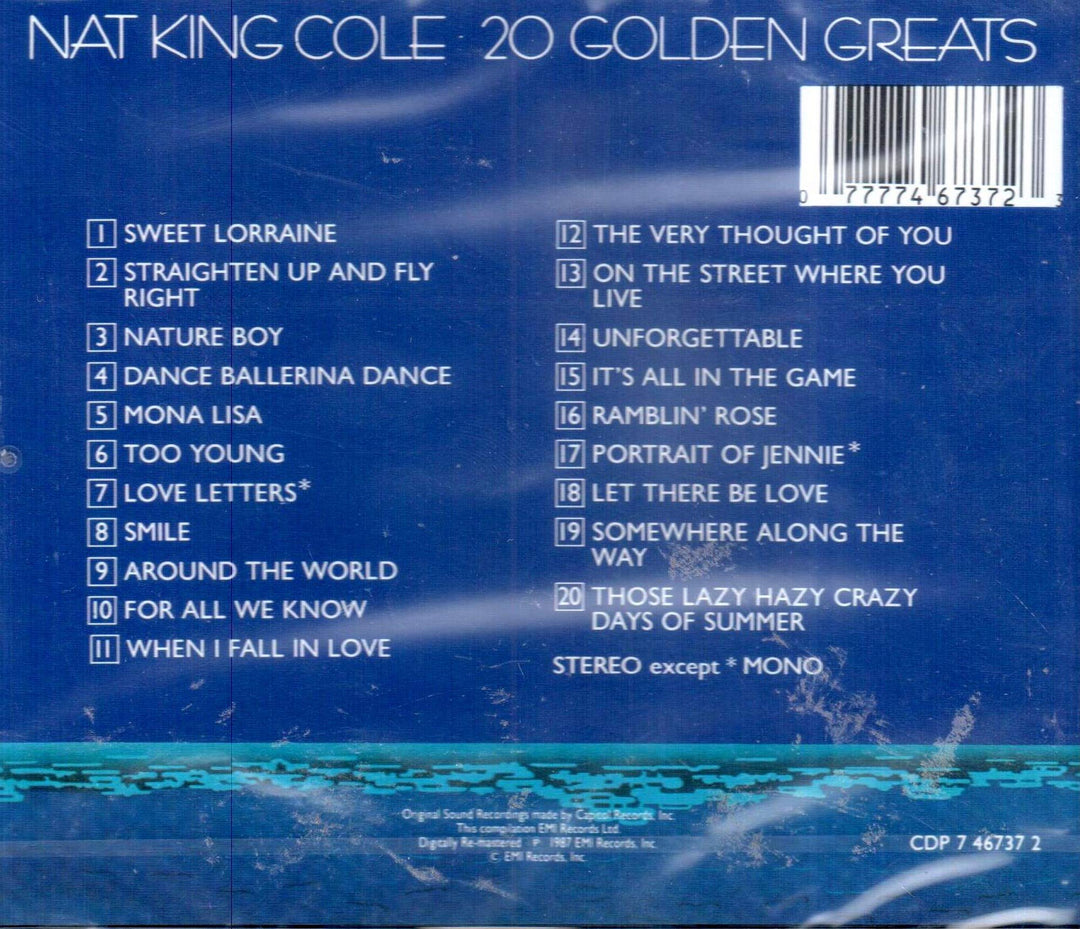 Nat King Cole - 20 Golden Greats;