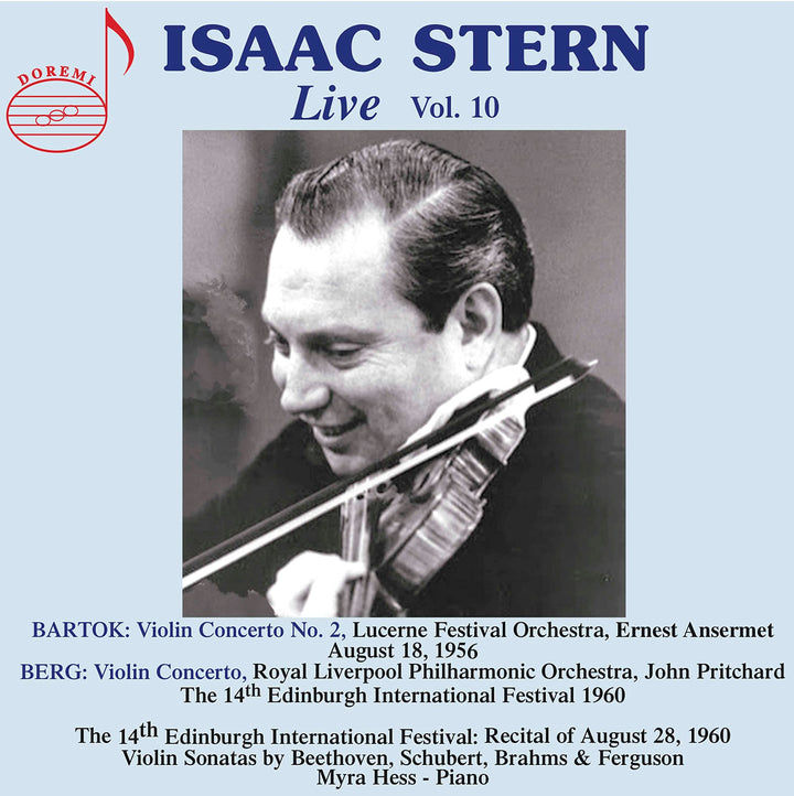 Isaac Stern: Live, Vol. 10 - Bartok, Berg (2 CDs);