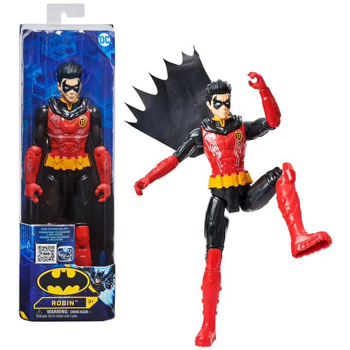 Dc Comics: Spin Master - Batman - Personaggio Robin Tech In Scala 30 Cm;