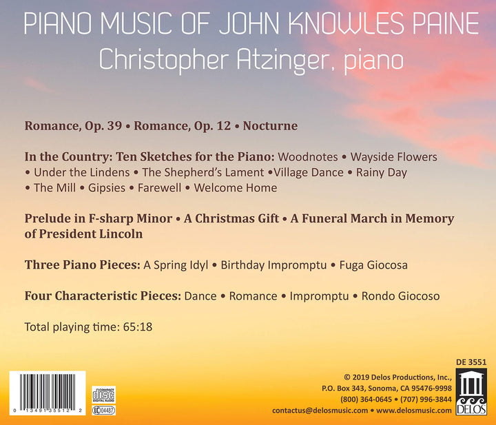 Knowles Paine John - Piano Music;