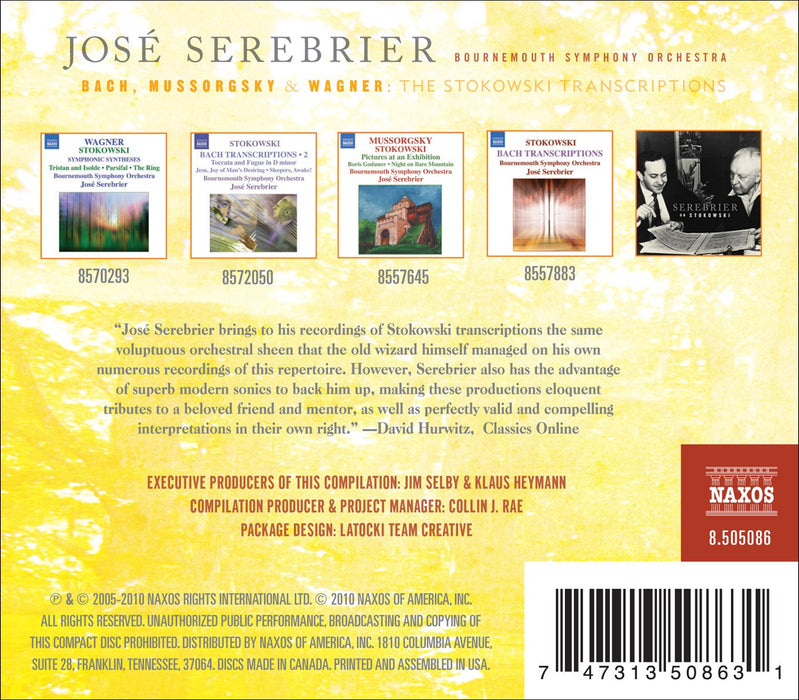 Leopold Stokowski: Bach, Mussorgsky & Wagner Trascriptions / Various (4 Cd);