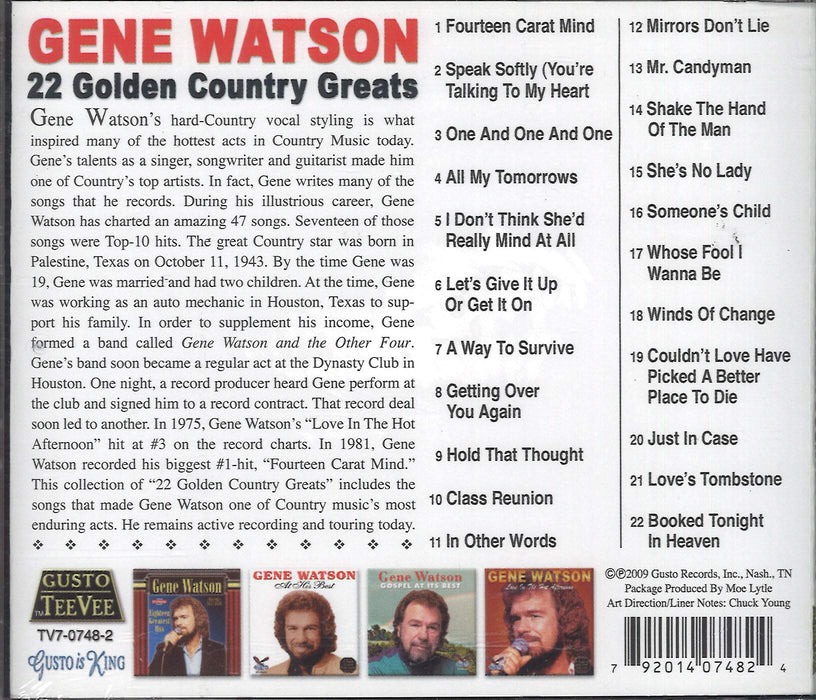 Gene Watson - 22 Golden Country Greats;