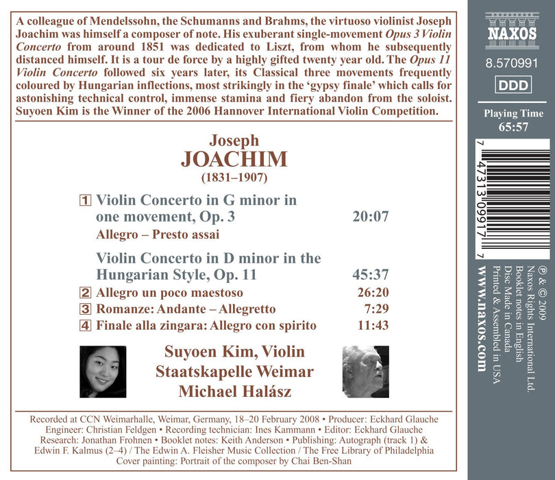 Joseph Joachim - Violin Concertos Opp. 3 & 11;