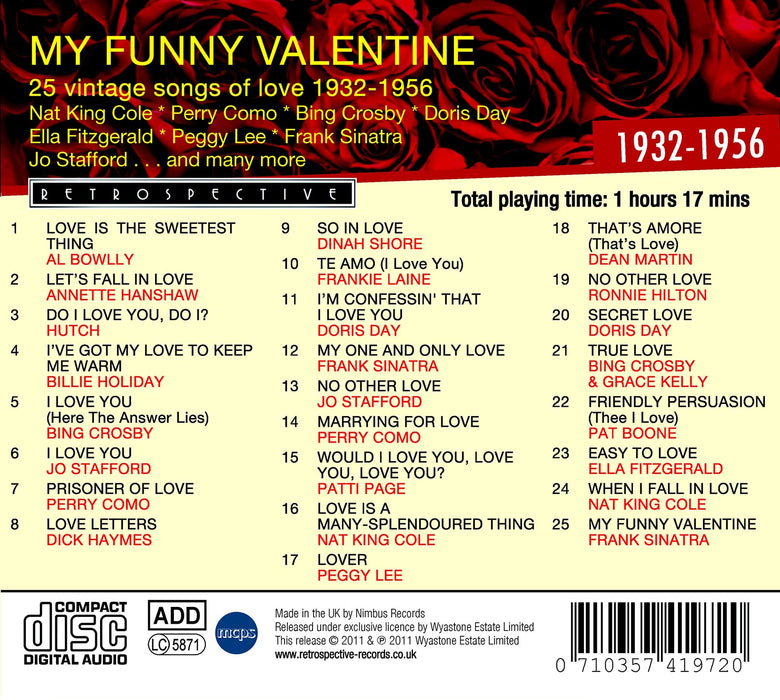 My Funny Valentine: 25 Vintage Songs Of Love / Various;