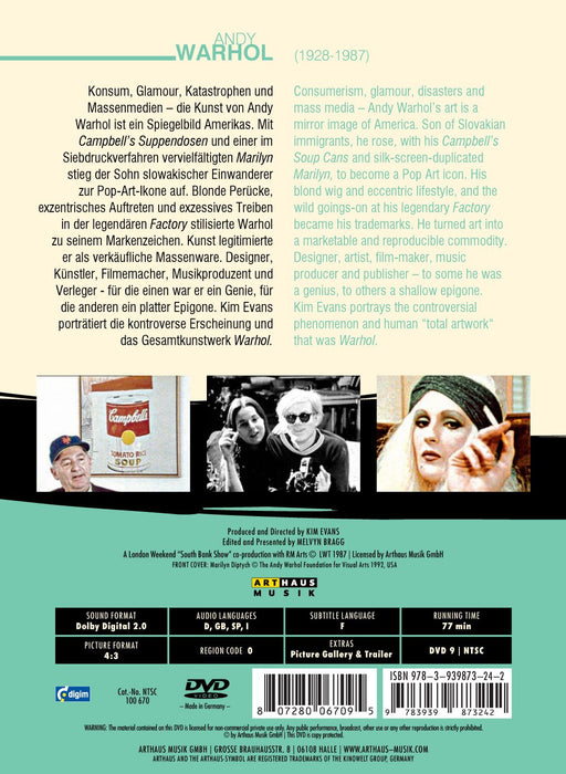 Andy Warhol: Art Documentary [Edizione: Regno Unito];