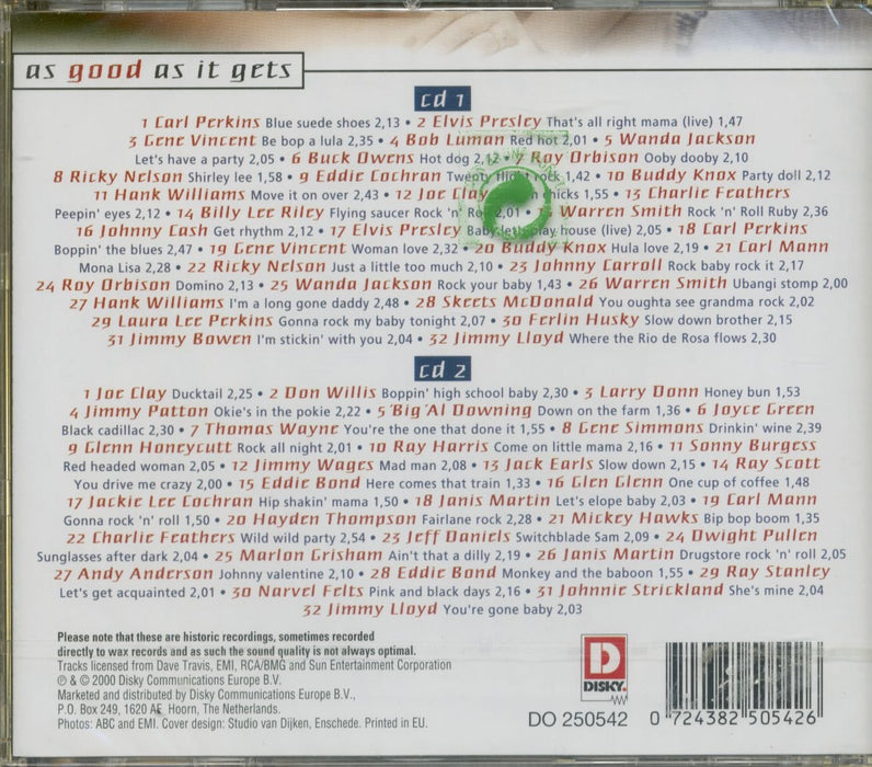 As Good As It Gets: Rockabilly / Various (2 Cd);