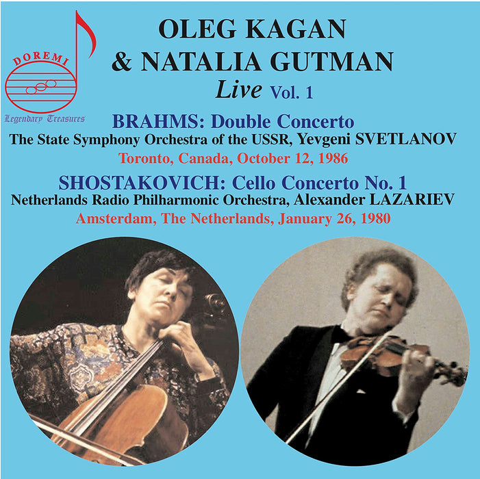 Oleg Kagan & Natalia Gutman: Live Vol. 1 - Brahms, Shostakovich;