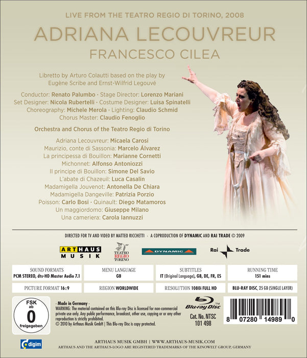 Francesco Cilea - Adriana Lecouvreur;