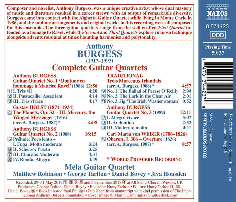 Mela Guitar Quartet - Samtliche Gitarrenquartette;