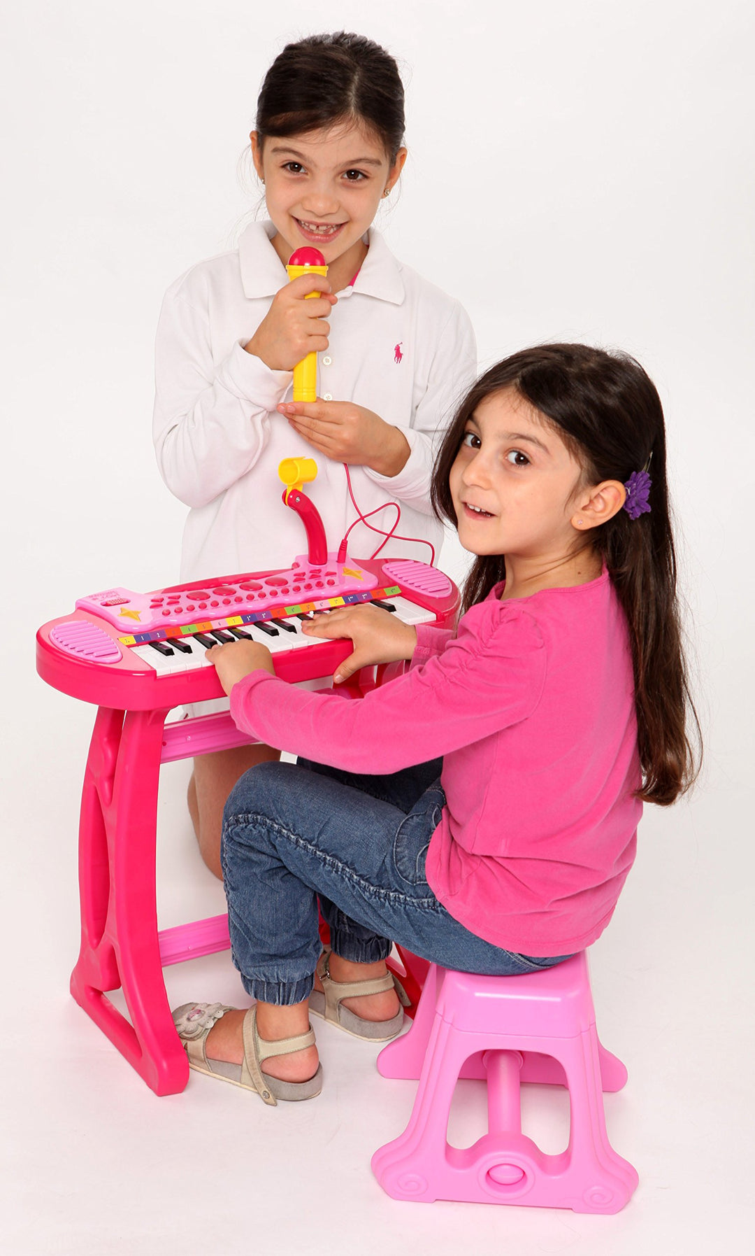 Bontempi 13 3671 - I Girl - Tastiera Elettronica A 31 Tasti Con Microfono E Sgabello;