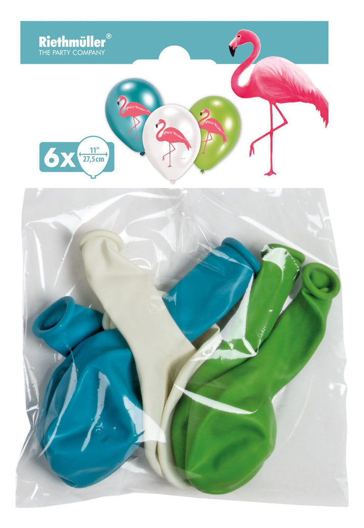 Amscan: 6 Balloons 4C Flamingo Paradise 27.5 Cm/11;