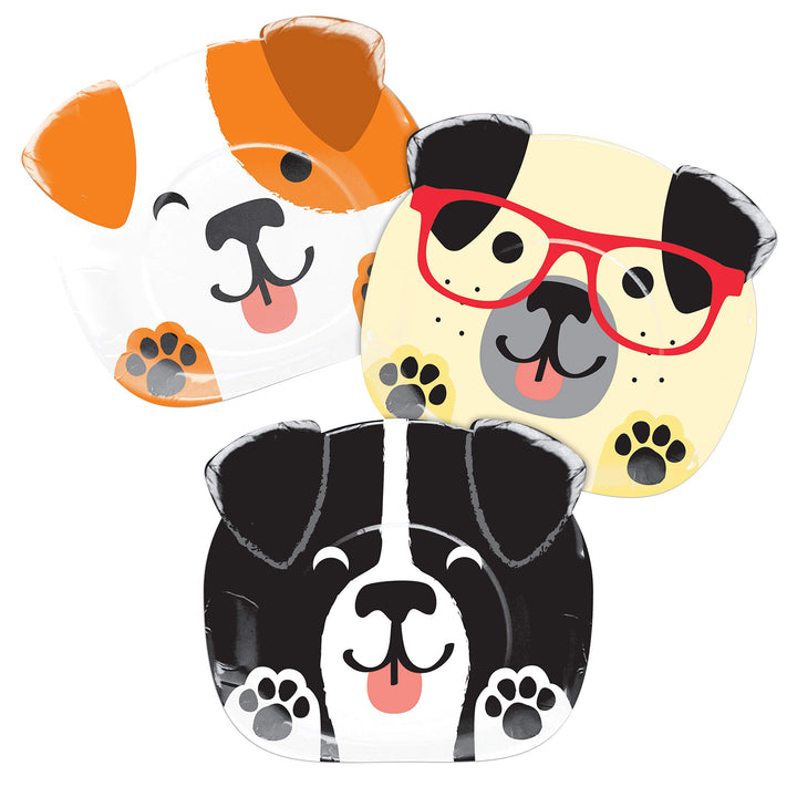 Creative Converting: Plt9 12/8Ct Shp Asst Dog Party;