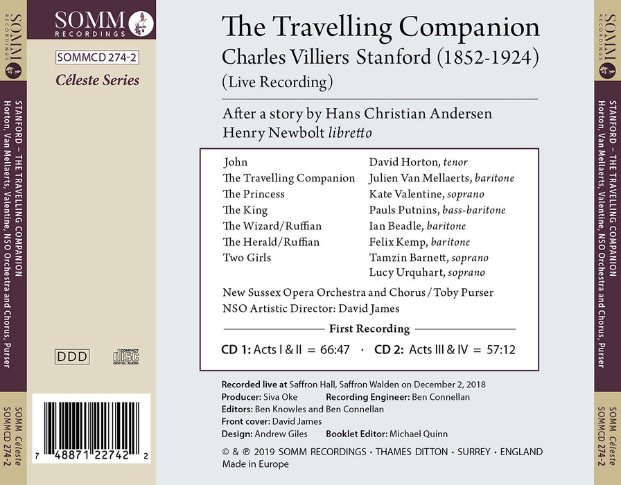 Charles Villiers Stanford - The Travelling Companion (2 Cd);